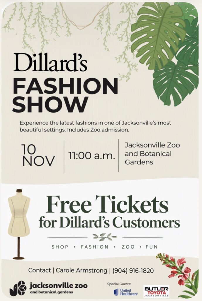 Dillard's Fashion Show November 10, 2026